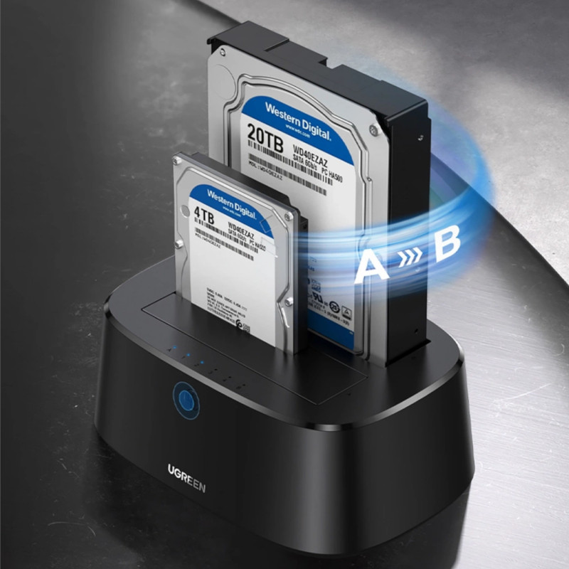 UGREEN CM198 Stacja dokująca SATA HDD/SSD 2.5 inch/3.5 inch na USB 3.0 (50857)