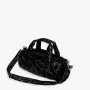Torba weekendowa LOQI Metallic – Czarna Puffy (średnia)