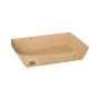 Papstar 87246 Miska jednorazowa, prostokątna, kartonowa, brązowa, 80 sztuk