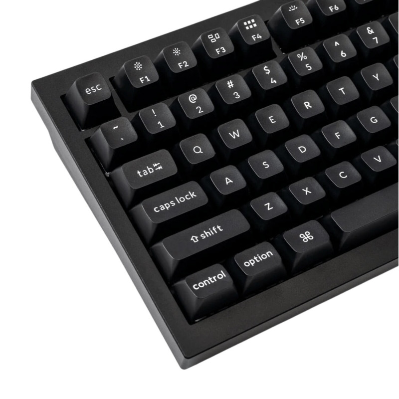 Keychron Double Shot KSA PBT Pełny Zestaw Klawiszy - White on Black (PBT-03)