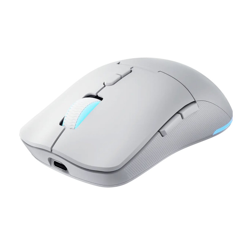 Mysz gamingowa Lenovo Legion M220 RGB bezprzewodowa, 2,4 GHz / Bluetooth / przewodowa, Glacier White (GY51V60437)