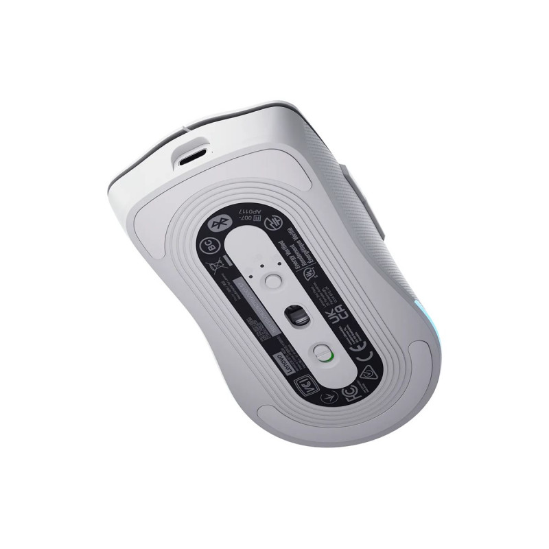 Mysz gamingowa Lenovo Legion M220 RGB bezprzewodowa, 2,4 GHz / Bluetooth / przewodowa, Glacier White (GY51V60437)