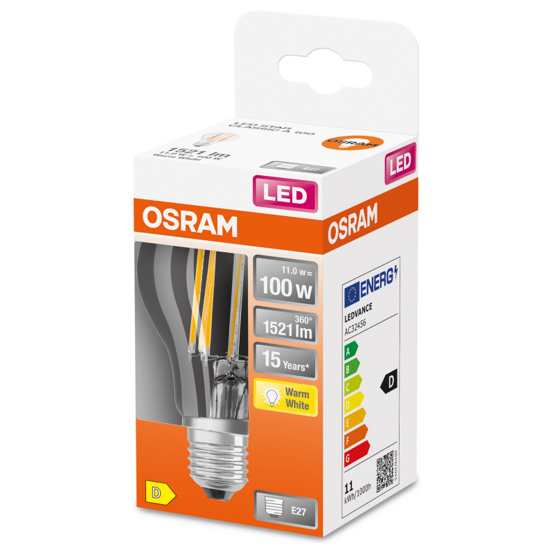 Lampa LED Osram 11 W ciepła biel