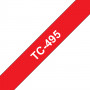 Taśma laminowana Brother TC-495, biały na czerwonym (TC495)