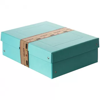 FALKEN PURE pudełko do przechowywania 1250 arkuszy pastelowy niebieski 24,0 x 32,0 x 10,0 cm