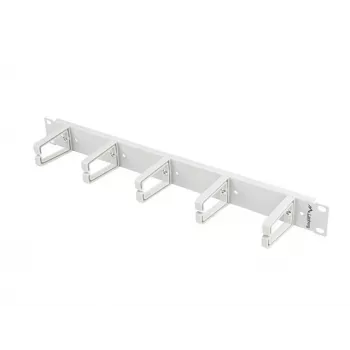 Panel do zarządzania kablami Lanberg 19 inch 1U, typ B - szary (AK-1202-S)