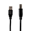Kabel drukarki Gizzu USB 2.0 USB-A do USB-B, 1,5 m, czarny (GCPU2AB15)