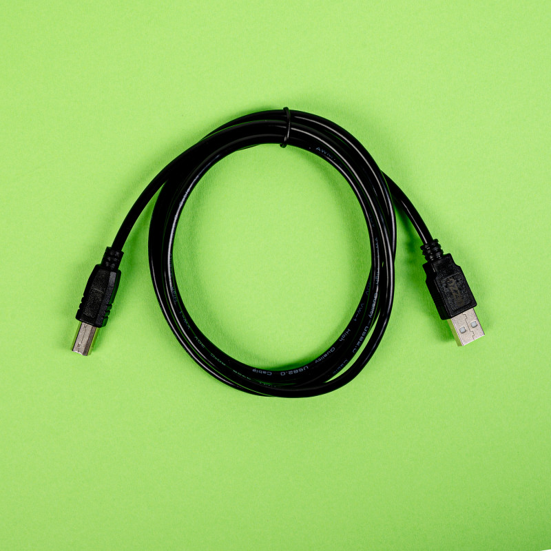 Kabel drukarki Gizzu USB 2.0 USB-A do USB-B, 1,5 m, czarny (GCPU2AB15)