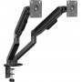 Secomp STANDARD ramię do dwóch monitorów, sprężyna mechaniczna, 17–32 inch, maks. 2 × 10 kg, czarny (11.55.0001)