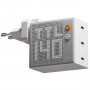 SHARGE Pixel 140 GaN Ładowarka, 140W, 3x USB-C, wyświetlacz matrycowy - biały