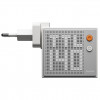 SHARGE Pixel 140 GaN Ładowarka, 140W, 3x USB-C, wyświetlacz matrycowy - biały