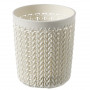 Kosz okrągły Curver Knit S Ø10x11 cm, biały