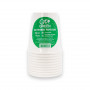 Gogreen Go Green kompostowalne kubki 250 ml, 10 szt., białe