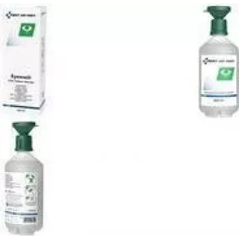 FIRST AID ONLY butelka do przemywania ran i oczu, 500 ml, sterylny roztwór soli fizjologicznej 0,9%