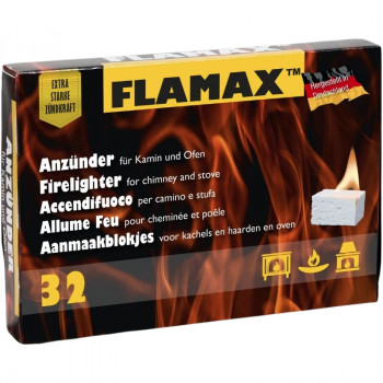 Kostki rozpałkowe parafinowe Flamax, 32 szt. (1318101)