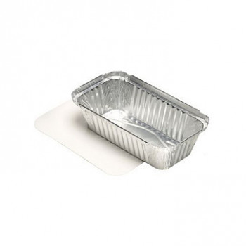 Tacki aluminiowe STARPAK z pokrywką 700 ml srebrne