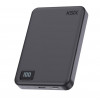 Ksix Powerbank Magslim 10000 mAh magnetyczny 15W USB-C PD 20W wyświetlacz cyfrowy czarny