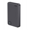 Ksix Powerbank Magslim 10000 mAh magnetyczny 15W USB-C PD 20W wyświetlacz cyfrowy czarny