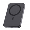Ksix Powerbank Magslim 10000 mAh magnetyczny 15W USB-C PD 20W wyświetlacz cyfrowy czarny