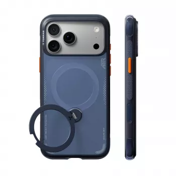 TORRAS Ostand Q3 Air – etui do iPhone 18 Pro / 17 Pro zgodne z MagSafe (głęboki niebieski)
