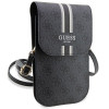Torebka na telefon Guess 4G Stripe, czarna