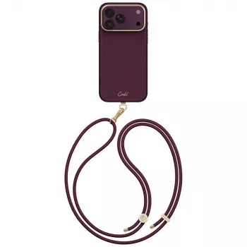 UNIQ Coehl Mirelle etui do iPhone 18 Pro Max / 17 Pro Max z ładowaniem magnetycznym burgund