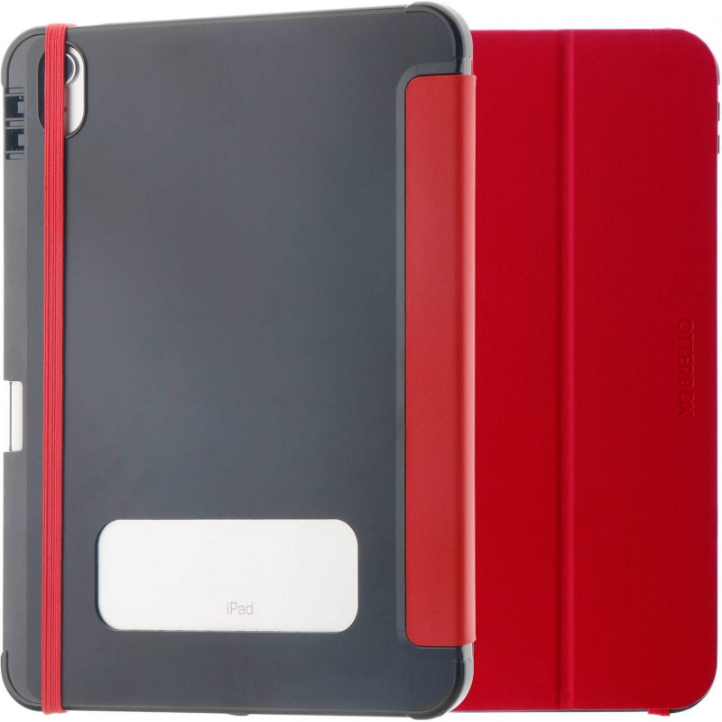 Etui OtterBox React Series Ultra-Slim Flip do Apple iPad 10.9 inch (10. generacji) - czarny/czerwony