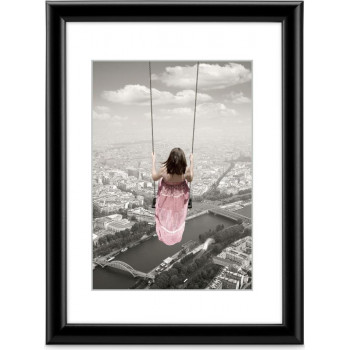 Ramka na zdjęcia Hama Swing z tworzywa sztucznego, czarna, 15 x 20 cm