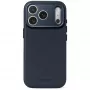 Decoded Leather Backcover – skórzane etui do iPhone 18 Pro / 17 Pro kompatybilne z MagSafe (midnight)