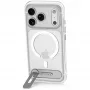 Decoded AntiMicrobial Hybrid Stand Backcover – etui ze stojakiem do iPhone 18 Pro Max / 17 Pro Max, kompatybilne z MagSafe (przezroczyste)