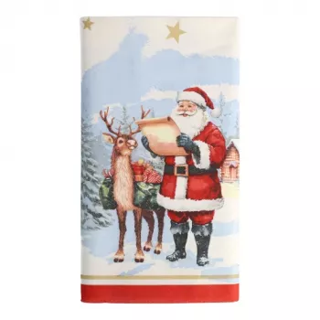 Obrus PAPSTAR Dear Santa 37224 biały 120,0 x 180,0 cm