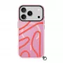LAUT Keyko Pop etui na iPhone 17 Pro Max, Rosy Wave