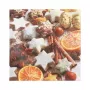 Serwetki świąteczne PAPSTAR “Cinnamon Stars” 330 x 330 mm, nadruk, składane na 1/4, 3-warstwowe