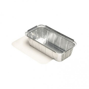 Starpak Tace aluminiowe z pokrywką, 1000 ml, srebrne