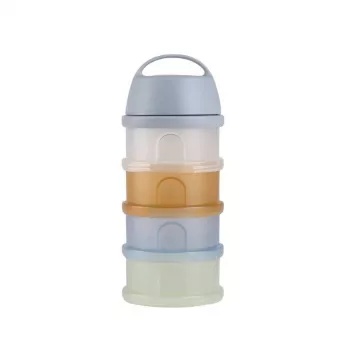 Pojemnik na mleko w proszku BEABA, 4 komory, “Translucent Pebble”
