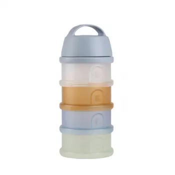 Pojemnik na mleko w proszku BEABA, 4 komory, “Translucent Pebble”