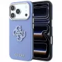 Etui Guess Grained & Big Resin Logo dla iPhone 18 Pro Max / 17 Pro Max, niebieskie