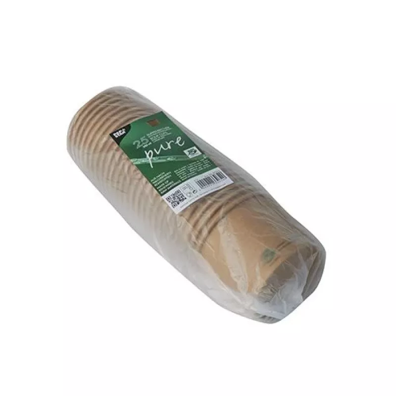 PAPSTAR pure miska do zupy, okrągła, 350 ml, brązowa, z niebielonego kartonu z włókien pierwotnych z organiczną powłoką