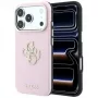 Etui Guess Smooth & Big Strass Logo dla iPhone 18 Pro / 17 Pro, różowe