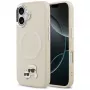 Karl Lagerfeld Karl & Choupette Pins etui MagSafe do iPhone 17, beżowe