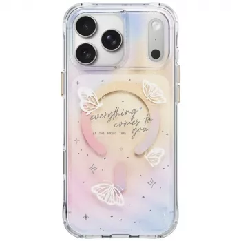 Etui UNIQ Coehl Ellie do iPhone 18 Pro Max / 17 Pro Max, ładowanie magnetyczne, Prism Bloom