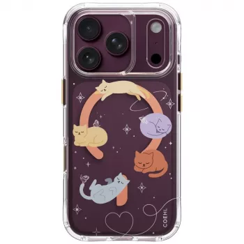 Etui UNIQ Coehl Elysie do iPhone 18 Pro / 17 Pro, ładowanie magnetyczne, Whiskered Dreams