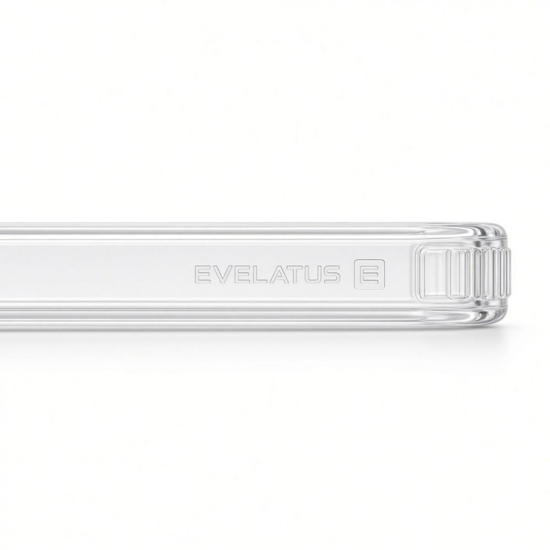 Evelatus Hybrid MagSafe etui ze stojakiem metalowym 360 dla Apple iPhone 18 Pro, PC+TPU, przezroczyste