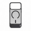 Evelatus etui MagSafe z powłoką gumową ze stojakiem do Apple iPhone 18 Pro Max, szary dymny