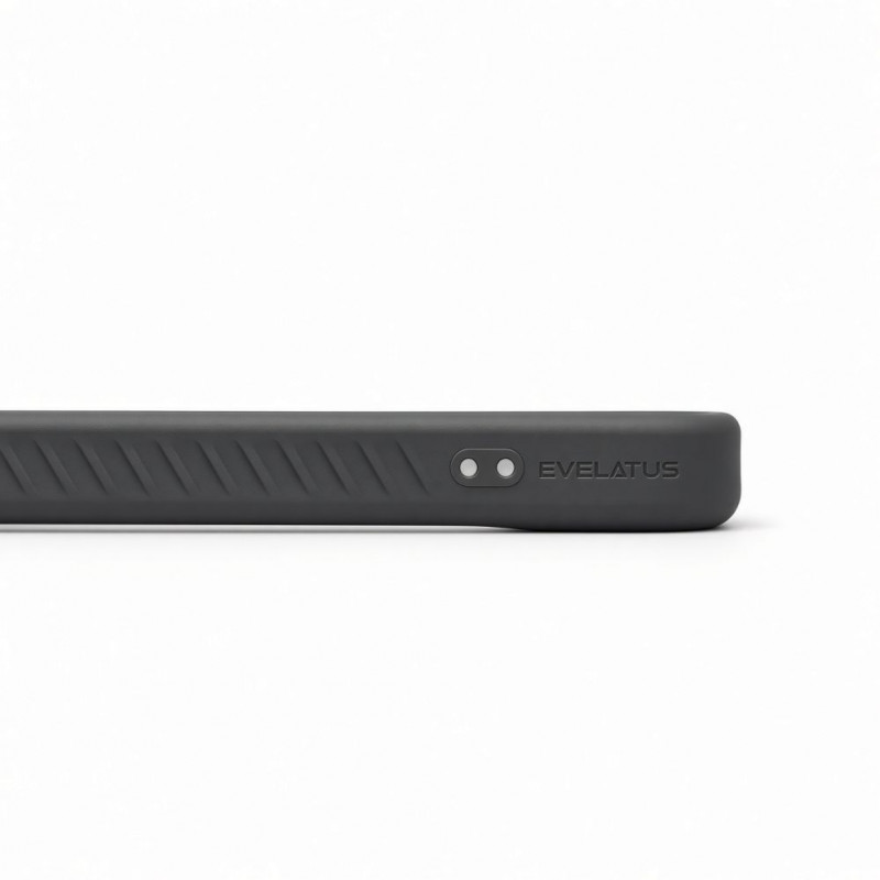 Evelatus etui MagSafe z powłoką gumową ze stojakiem do Apple iPhone 18 Pro Max, szary dymny