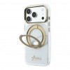 Guess HC MagSafe IML Ring Stand 360 Script Metal Logo etui na Apple iPhone 18 Pro, przezroczyste
