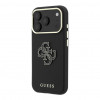 Etui Guess SW Grained PU & Big Resin Logo dla Apple iPhone 18 Pro, czarne