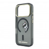 Etui Karl Lagerfeld HC MagSafe IML Peekaboo Print & Metal Frame dla Apple iPhone 18 Pro Max, czarny