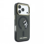 Etui Karl Lagerfeld HC MagSafe IML Peekaboo Print & Metal Frame do Apple iPhone 18 Pro, czarny