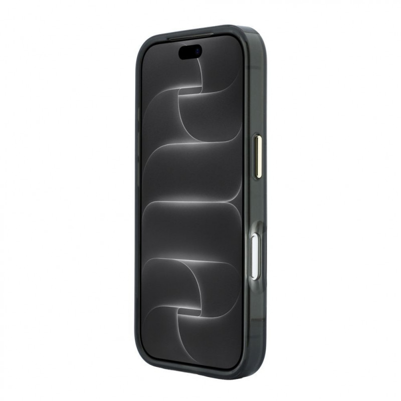 Etui Karl Lagerfeld HC MagSafe IML Peekaboo Print & Metal Frame do Apple iPhone 18 Pro, czarny